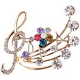 thumbnail image 1 of Rhinestone Music Symbol Brooch Pin Music Note Sweater Brooch Pin Women Brooch, 1 of 7
