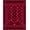 Red, Pattern 1, variant on ODIKA 2x3 Machine Washable Non-Slip Area Rug, Mountain Crisscross Entryway Statement High Traffic Rug, Red, 617179