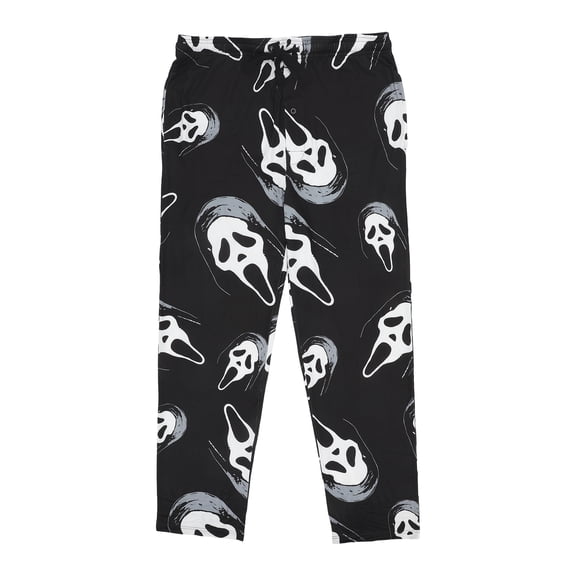 Ghostface All-Over Character Print Plush Minkey Fleece Men's Sleep Pajama Pants -XXL