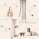 thumbnail image 4 of Mosquitera, cortina mosquitera, cortina automática para puerta, juego de mosquitera, malla ultrafina, mosquitera magnética (100 x 220), 4 of 4