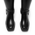 thumbnail image 4 of Dream Pairs Womens Square Toe Pull-On Knee-High Riding Boots with Low Block Heel, 4 of 5