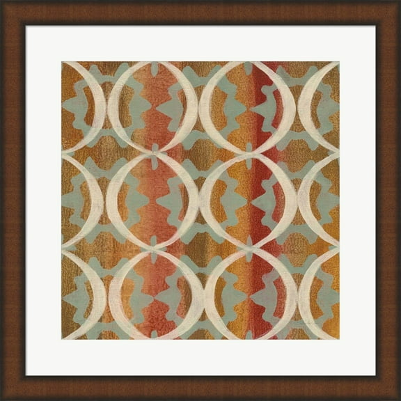 Great Art Now Boho Lattice I by Silvia Vassileva, Framed Wall Art, 19.75W x 19.75H