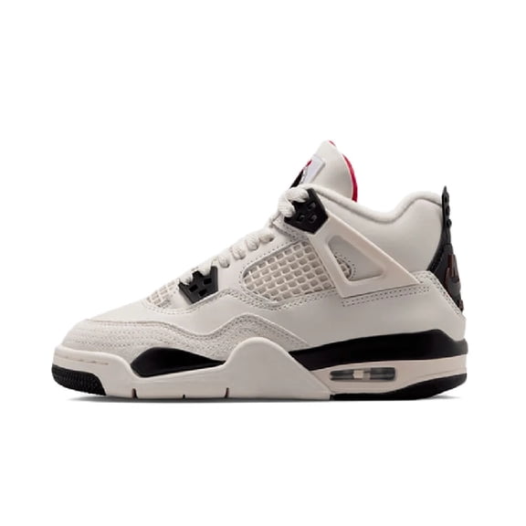 Nike Air Jordan 4 Retro OG FC Sail / Black - University Red  IM4026-100 Grade-School Size 5
