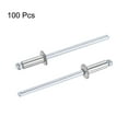 thumbnail image 4 of Unique Bargains 3.2mm Diameter 9mm  Length 304 Stainless Steel Blind Rivets 100 Pack, 4 of 4