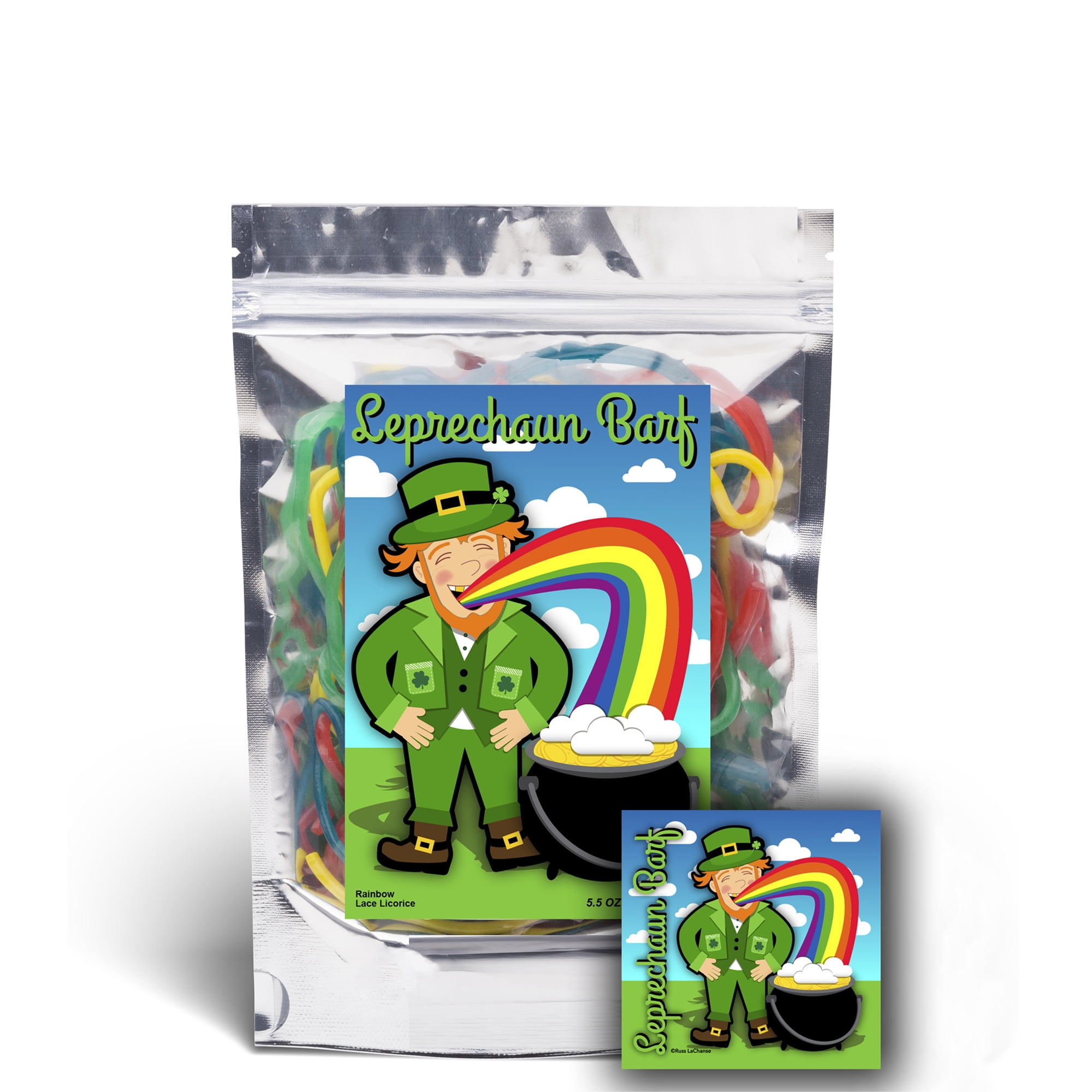 Leprechaun Barf Rainbow Lace Licorice St Patrick's Day Birthday Candy Gag Gift for Teens, Girls & Boys