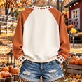 thumbnail image 4 of Oversized Sweatshirt for Women Crew Neck Long Sleeve "I'M READY FOR THE 'BER MONTHS" Pullover Halloween Thanksgiving Christmas Fall Graphic Tops Earthy Yellow M, 4 of 4
