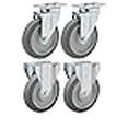 thumbnail image 3 of Caster Replacement Kit For Rubbermaid Set Of 4 5 Non-Marking Rubber For Rubbermaid 4600 And 4700 Series Carts And Trucks, 3 of 4