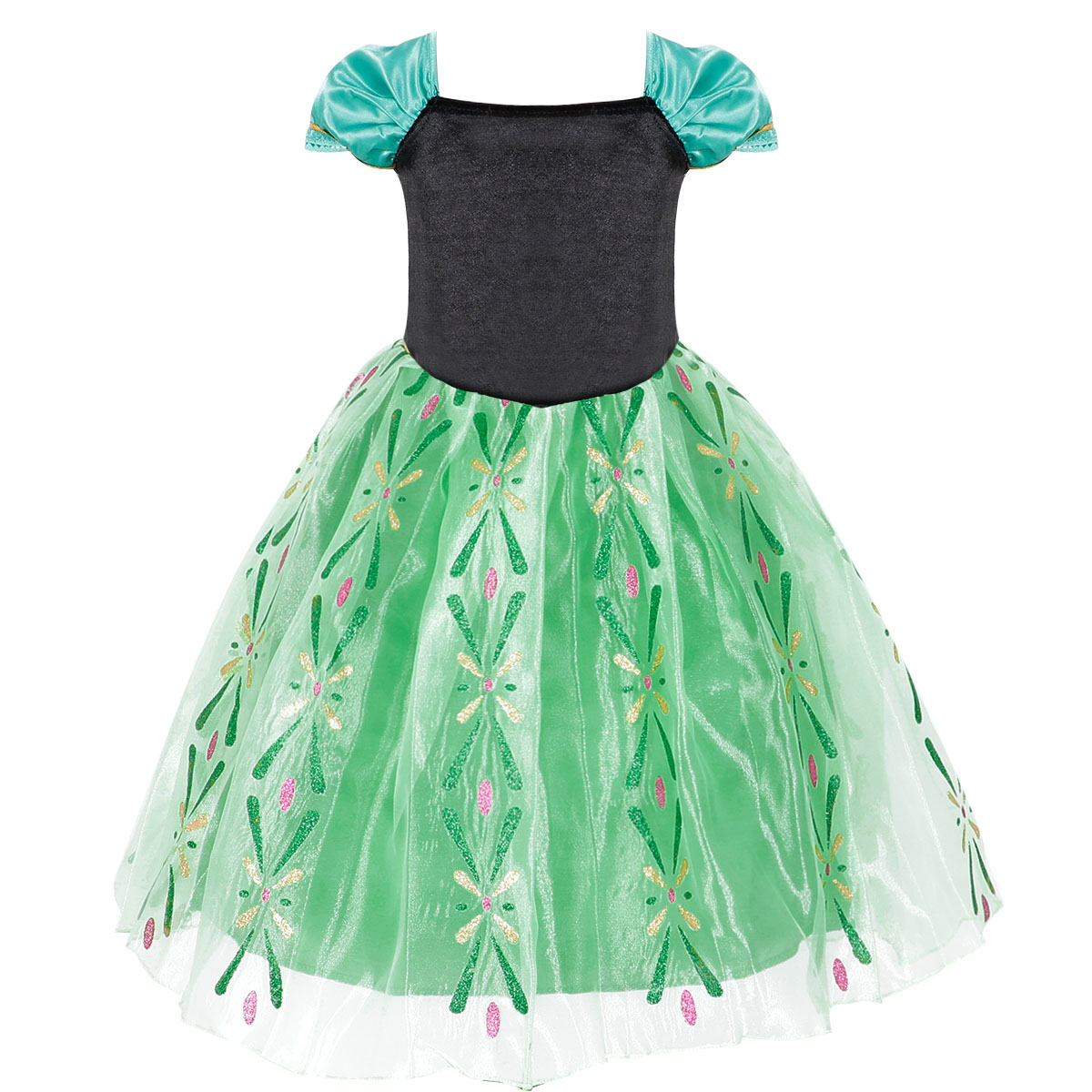 KAWELL Princess Anna Costume Dress for Girls, 2T photo 2