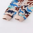 thumbnail image 5 of Bainana Boys Pants Toddler Dinosaur Print Elastic Waist Taper Leg Sweatpants Comfortable Leisure Spring Autumn Boys Trousers Beige Size 1-2 Years, 5 of 6
