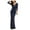 Navy, variant on FcBaudy Short Sleeve V-Neck Dress,Summer Dresses for Women,Womens Dresses Spring And Summer Solid Color Medium Sleeved V-neck Slim Fitting Buttocks Wrapped Style Dress Long Skirt Women Dress