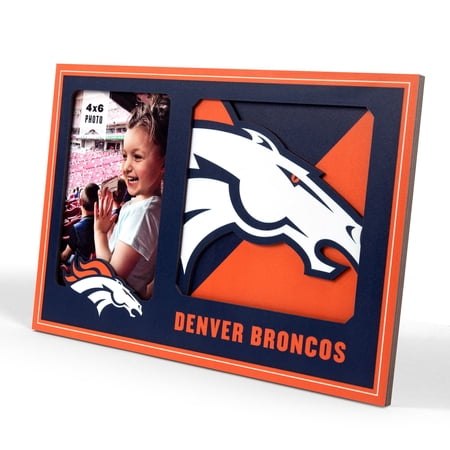 Denver Broncos 3D Logo Picture Frame