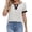 Khaki, variant on Women's T-Shirts - Everyday Wear Casual Top with Modern Color Block V-Neck Design for Women