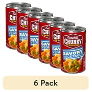 (6 pack) Campbells Chunky Soup, Ready to Serve Savory Vegetable Soup, 18.8 oz Can