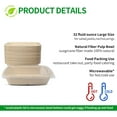 thumbnail image 3 of 50 Pack 32 oz Paper Meal Prep Bowls with Lids for Salad, Pasta, Nacho, Burrito, Paper Meal Prep Container Take Out Food Container with Lid (50 bowls 50 lids), 3 of 3