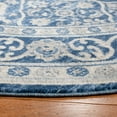 thumbnail image 4 of SAFAVIEH Brentwood Gillian Floral Area Rug, Navy/Light Gray, 9' x 9' Round, 4 of 10