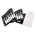 thumbnail image 1 of 49 Keys Portable Electronic Keyboard Hand Roll Up Piano for Kids Beginners (White), 1 of 2