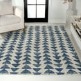 thumbnail image 3 of JONATHAN Y MOROCCAN HYPE 3 x 5 Area Rug, Aisha Moroccan Triangle Geometric - Cream/Navy, MOH206D-3, 3 of 8
