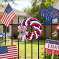 thumbnail image 7 of GFHFHITJ Patriotic Wreath for Front Door, Artificial Red White Blue Wreath Decorations, Summer Hanging Wreath for Memorial Day July 4th Home Decor, 7 of 7