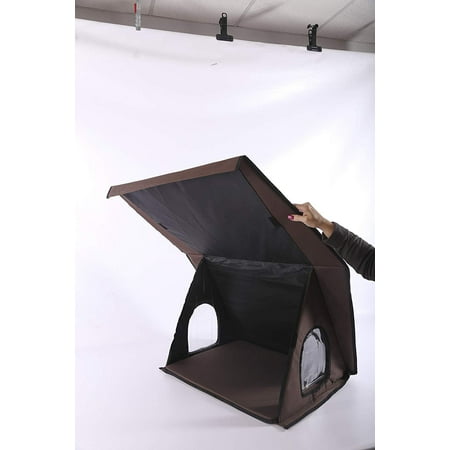 K&H Pet Products A-Frame Outdoor Cat House, Brown