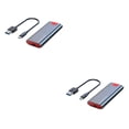 thumbnail image 1 of Bearachild M.2 NVMe SSD Recinto Aluminio USB3.1 Gen2 10Gbps HDD Box Portátil USB3.2 PCIe 3.0 Disco duro móvil Gris AC Gris con cable de CA 2Conjunto, 1 of 1