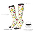 thumbnail image 4 of Naloa Strawberry and Lemon Thigh High Socks Extra Long Stretchy Sock Women Over Knee High Opaque Stocking Daily Wear, 4 of 6