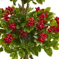 thumbnail image 3 of Nearly Natural 4ft. Double Bougainvillea Artificial Topiary Tree, Red, 3 of 3