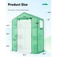 thumbnail image 3 of Quictent Portable Walk-in Mini Greenhouse 56"x29"x77" 3 Tiers 6 Shelves Outdoor Hot Green Gardening Planter House, 3 of 8