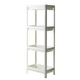 thumbnail image 2 of deevoka Bathroom Shelf Fruit and Vegetable Shelf for Laundry Room Office Dining Room White 4 Tier, 2 of 9