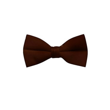 Men's Solid Color Clip On Bow Tie