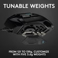 thumbnail image 5 of G502 High Performance RGB Gaming Mouse with 11 Programmable Buttons and Personalized Weight and Balance Tuning with (5) 3.6g Weights, 5 of 9