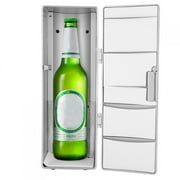 Eotvia USB Mini Refrigerator with Shelves, ABS White, 1.81 lbs