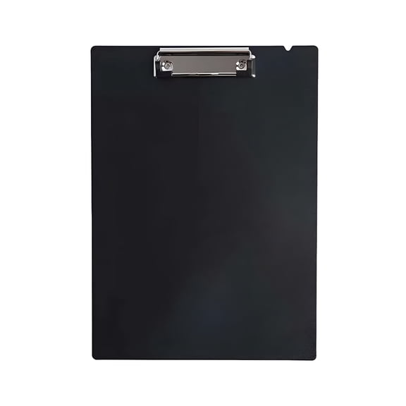 CCOCC Plastic Clipboard, Clipboards with Low Profile Clip, Standard A4 Letter Size Clipboard for Office, Nurses, Students, and Women, Size 12.4 ×9 Inch, Black