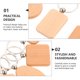 thumbnail image 3 of GOOHOCHY 15 llaveros de madera en blanco con anilla, etiquetas de madera natural para manualidades DIY., 3 of 8