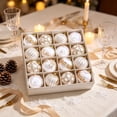 thumbnail image 4 of Christmas Ball Bright Color Scheme Christmas Ball Ornaments for Xmas Christmas Tree - 4 Style Shatterproof Christmas Tree Decorations Hanging Ball for Holiday Wedding Party (16pcs, 2.36"/6CM), 4 of 5