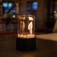 thumbnail image 1 of Chimenea de etanol de mesa, 16,5 x 16,5 x 27,5 cm, negro, 1 of 4