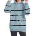 thumbnail image 6 of Utoimkio Toddler Boy Girls Striped Print Long Sleeve Hoodie Sweatshirt Pullover Tops Casual Loose Fall Blouses for Kids 4-14 Years, 6 of 7