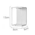 thumbnail image 4 of Small White Doll Display Case Transparent Stackable Clear Display Box Toy Storage Stand for Mini Figures Collectibles, 4 of 8