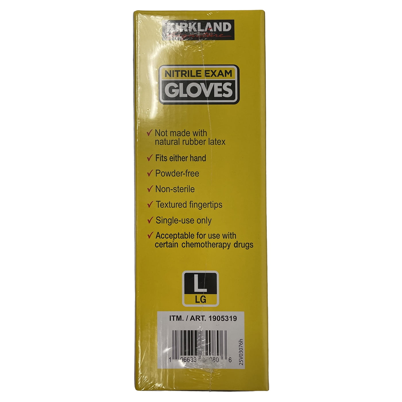 Kirkland Signature Nitrile Exam Mulit-Purpose Gloves, Powder-free (400 Count) Size Large