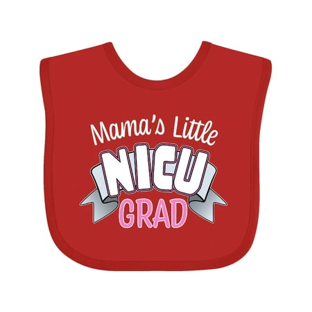 

Inktastic Mama s Little Nicu Grad in Pink with Banner Gift Baby Boy or Baby Girl Bib