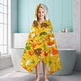 thumbnail image 6 of Cute Hedgehogs Animals Pattern Hooded Bath Towel，60"x35" for Ages 3 To 12 Kids, Quick Dry Lightweight Soft Microfiber Hood Beach Towel Cover Up for Kids, 6 of 7
