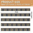 thumbnail image 3 of 5 Rolls Christmas Ribbon 1.5 inch Wide Decorative Ribbon for Gift Wrapping and Holiday Decorations Colorful Mandala Pattern, 3 of 7