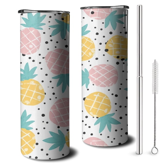 20 OZ Coffee Tumble Slim Tumbler Cup with Straw,Thermal with Lids for Hot and Cold Drinks for Fathers Husband Mothers