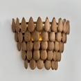 thumbnail image 5 of Capital Lighting 654411LW Ravi 12" Tall Wall Sconce - Light Wood / Patinaed Brass, 5 of 6
