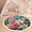 Color 1, variant on Washable Non Slip 4ft Round Rug, Highland Cow Floral Soft Pastels Circle Area Rugs with Tassels Carpet for Nursery Bedroom Living Room Playroom Tent rug Tent Castle