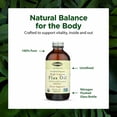 thumbnail image 4 of Flora - Certified Organic High Lignan Flax Oil, Cold Pressed, Unrefined & Gluten Free with Essential Fatty Acids, Unmodified, 8.5-fl. oz. Glass Bottle, 4 of 7