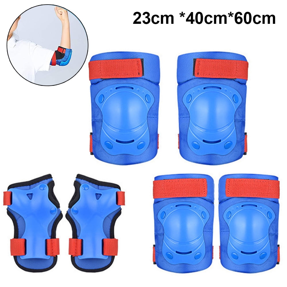 Knee Pads Elbow Pads Wrist Guard 6-in-1 Set for Bike Cycling Roller Skating OutdoorMaster Kids/Youth Protective Gear Penny Board Inline Skating Hover Boards Cycling Skateboard 