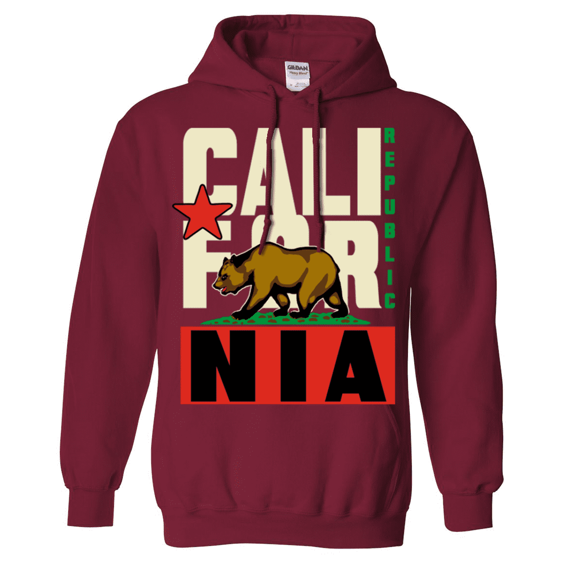 New KIDS California Republic Flag Hoodie All Sizes Sweatshirt Sweater Cali Bear 