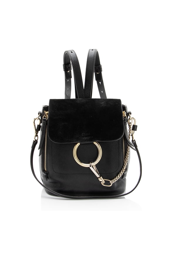 Pre-Owned Chloe Calfskin Mini Faye Backpack