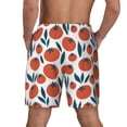 thumbnail image 4 of Goofa Hand Drawn Tomatoes Printed Men's Swim Trunks Board Shorts Quick Dry Mens Swimming Trunks with Compression Liner,Breathable Fit Hawaii Beach Shorts-Small, 4 of 9