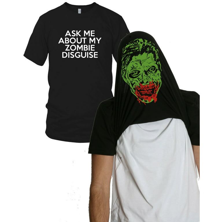 Crazy Dog Youth Ask Me About My Ninja Disguise T Shirt Funny Costume  Novelty Flip Tee for Kids